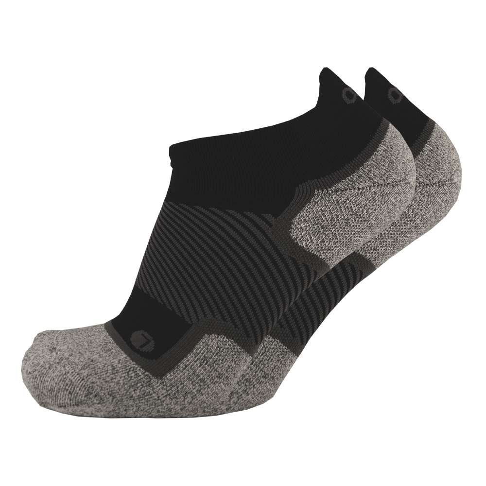 Wide No Show Wellness Performance Sock (WP4+) - Black - Image 10