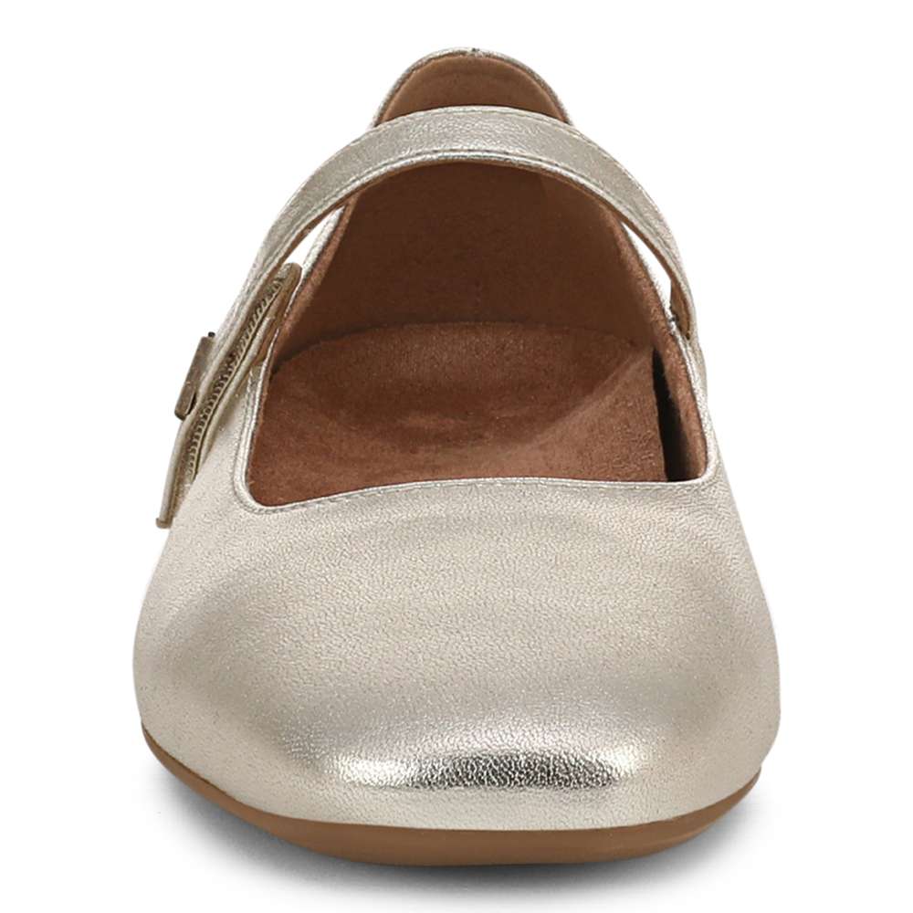 Alameda Mary-Jane Flat - Gold - Image 5