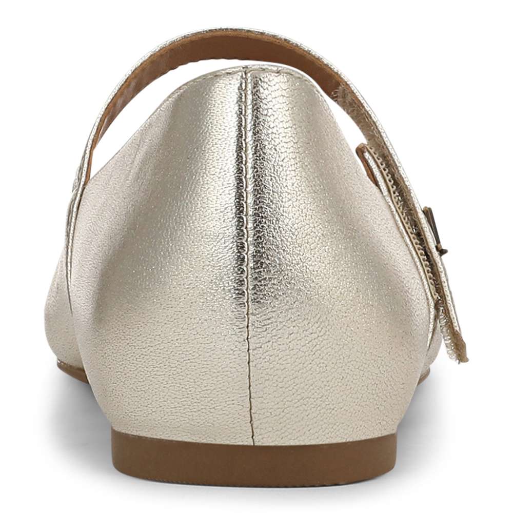 Alameda Mary-Jane Flat - Gold - Image 6