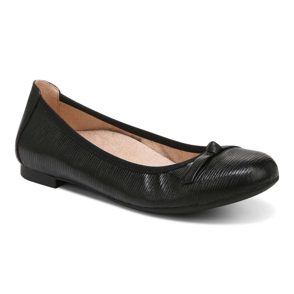 Amorie Ballet Flat - Black Wavy - Image 10