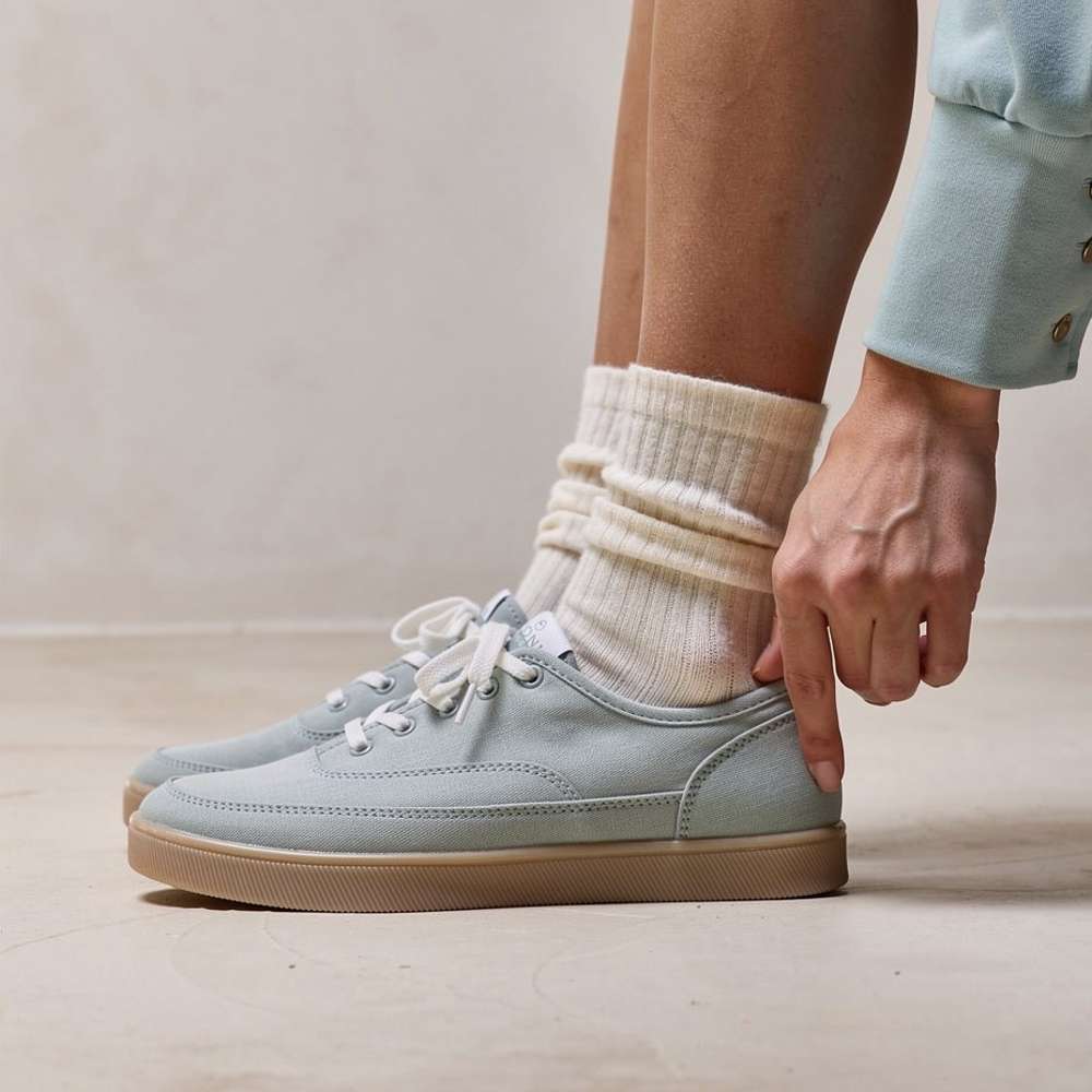 Cyan Slip-On Casual Sneaker - Iceberg Green - Image 6