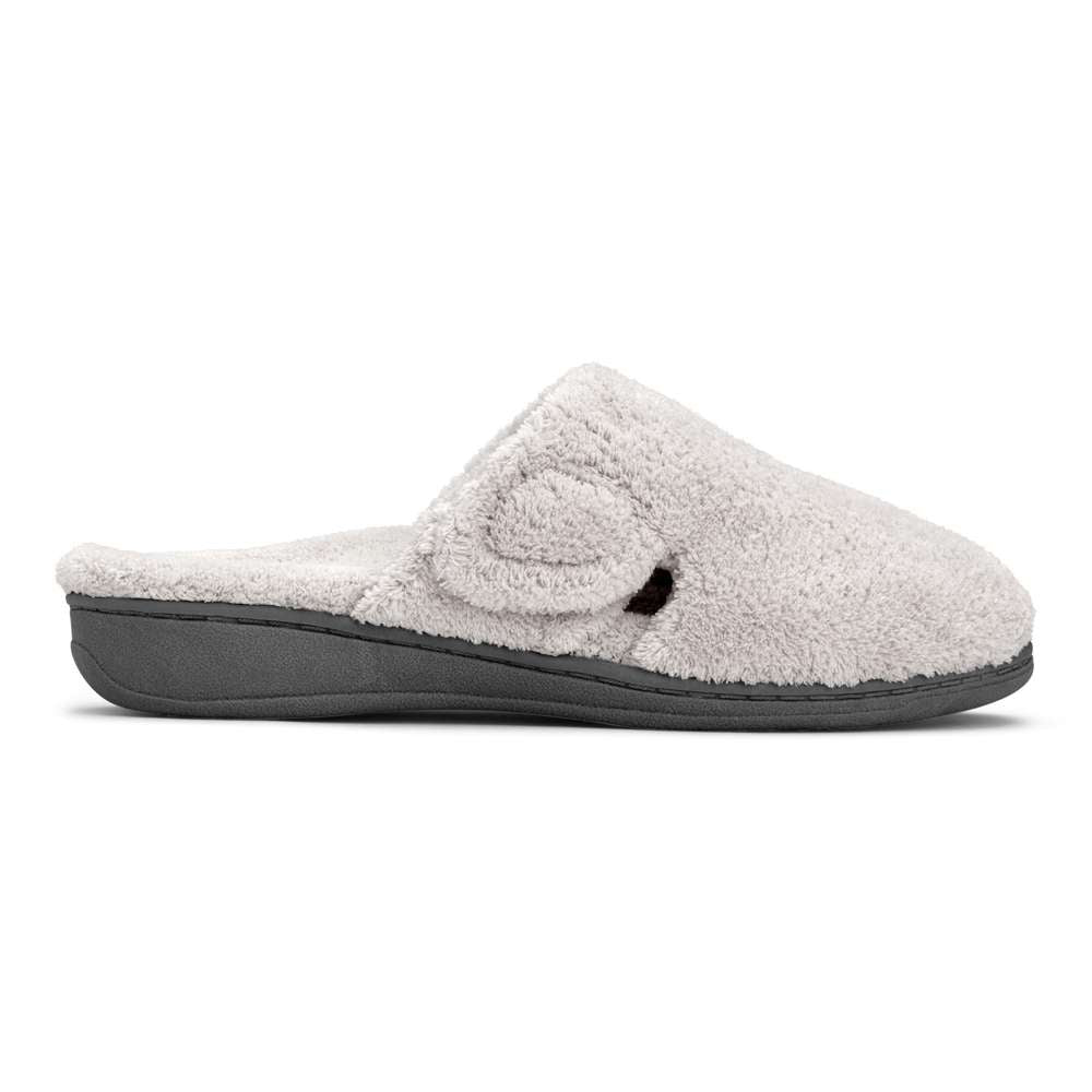 Gemma Mule Slipper - Light Grey - Image 2