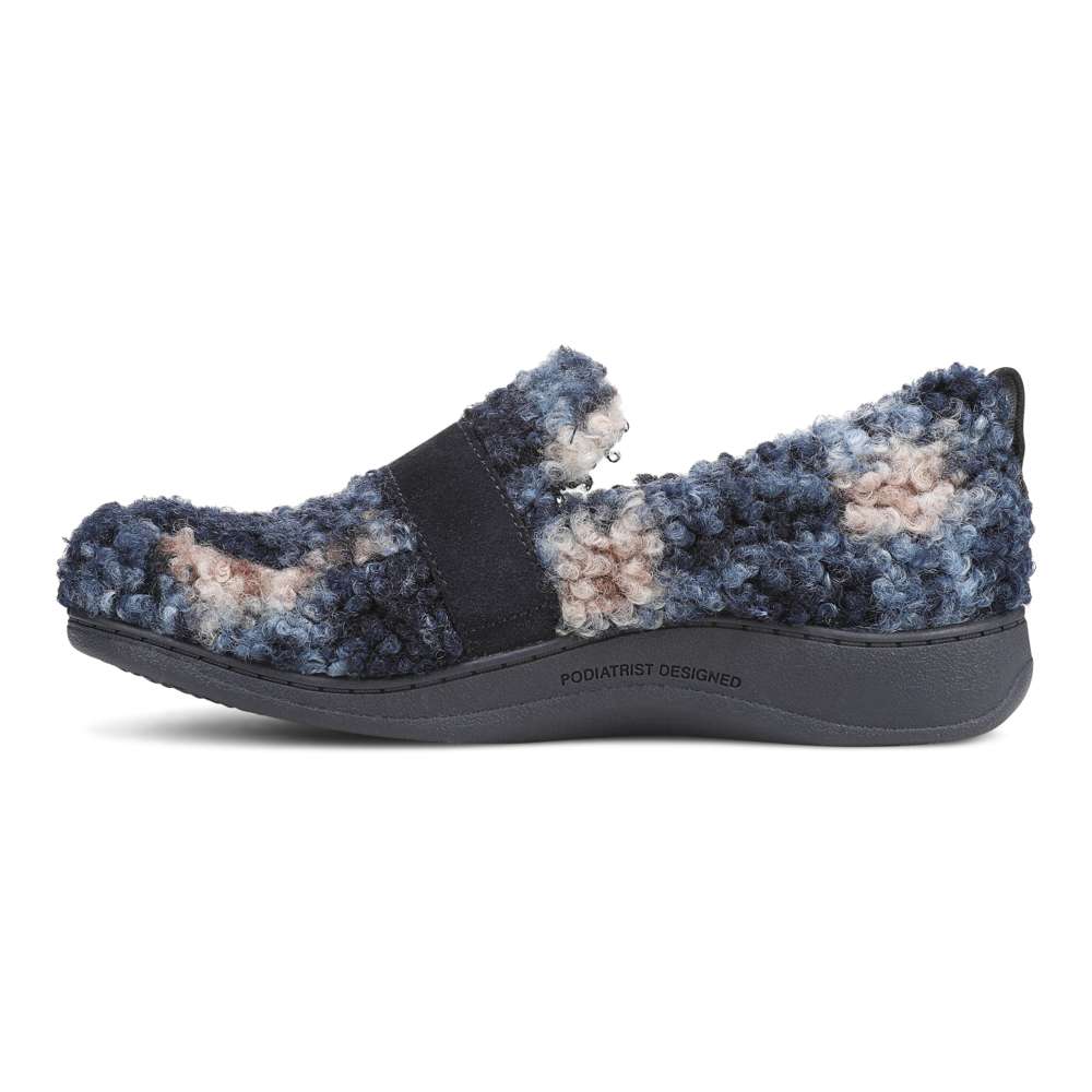 Imogen Slipper - Navy Multi - Image 3