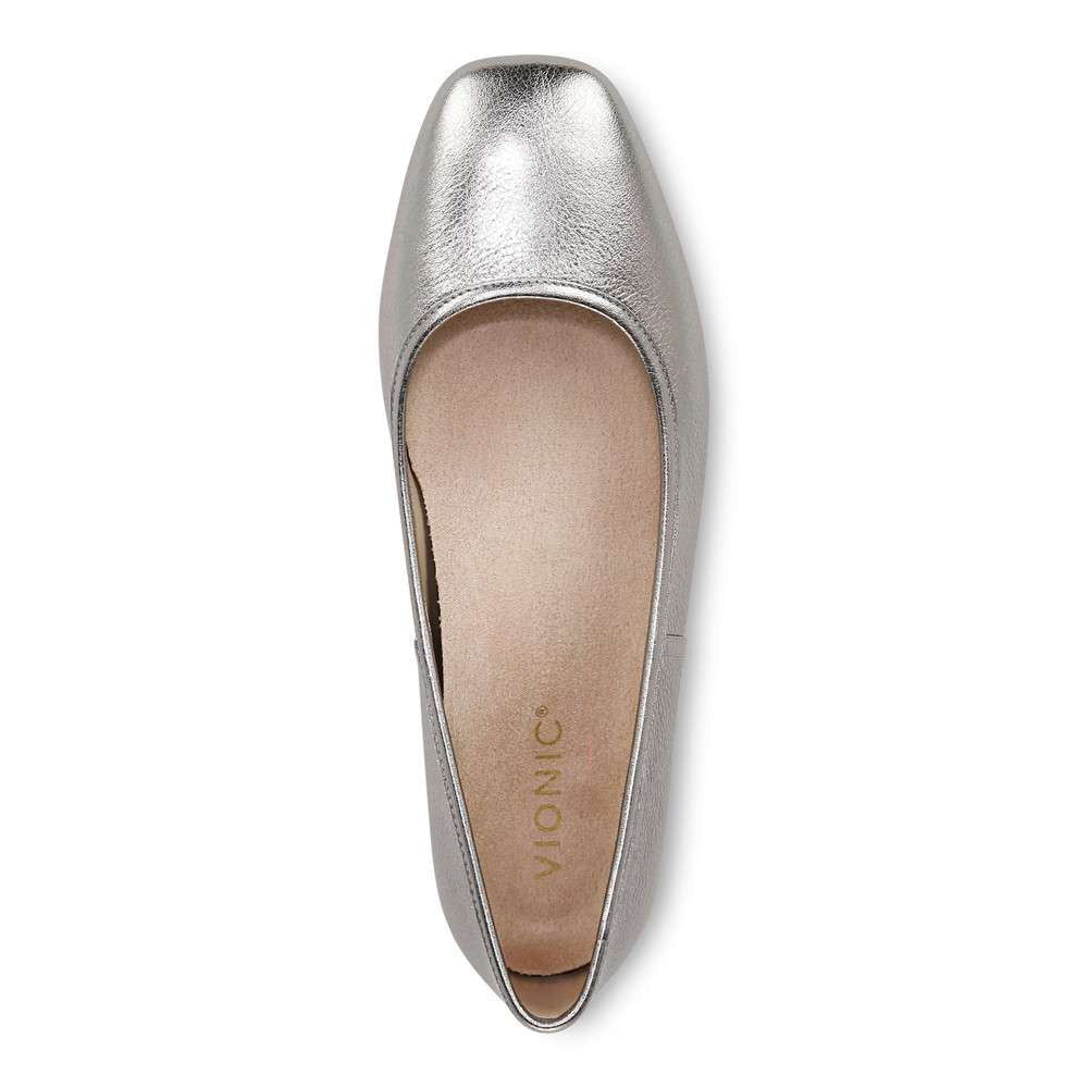 Orinda Ballet Flat - Pewter Metallic - Image 4