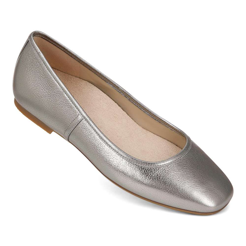 Orinda Ballet Flat - Pewter Metallic - Image 6