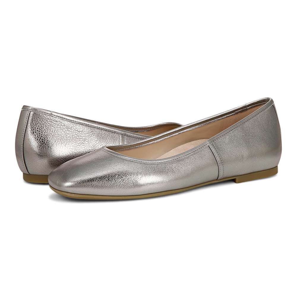 Orinda Ballet Flat - Pewter Metallic - Image 9