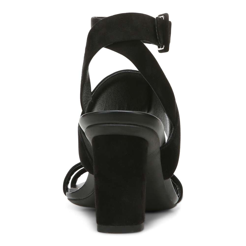 Yasmin Heeled Sandal - Black Suede - Image 7