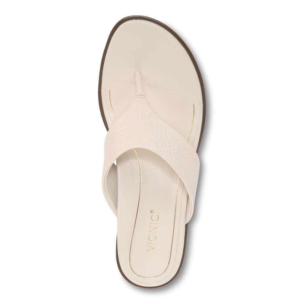 Agave Toe Post Sandal - Cream - Image 4