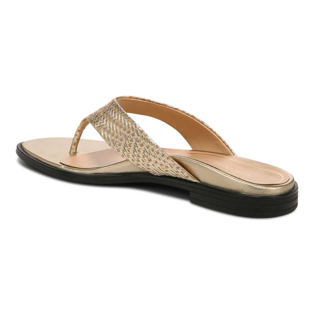 Agave Toe Post Sandal - Gold - Image 6