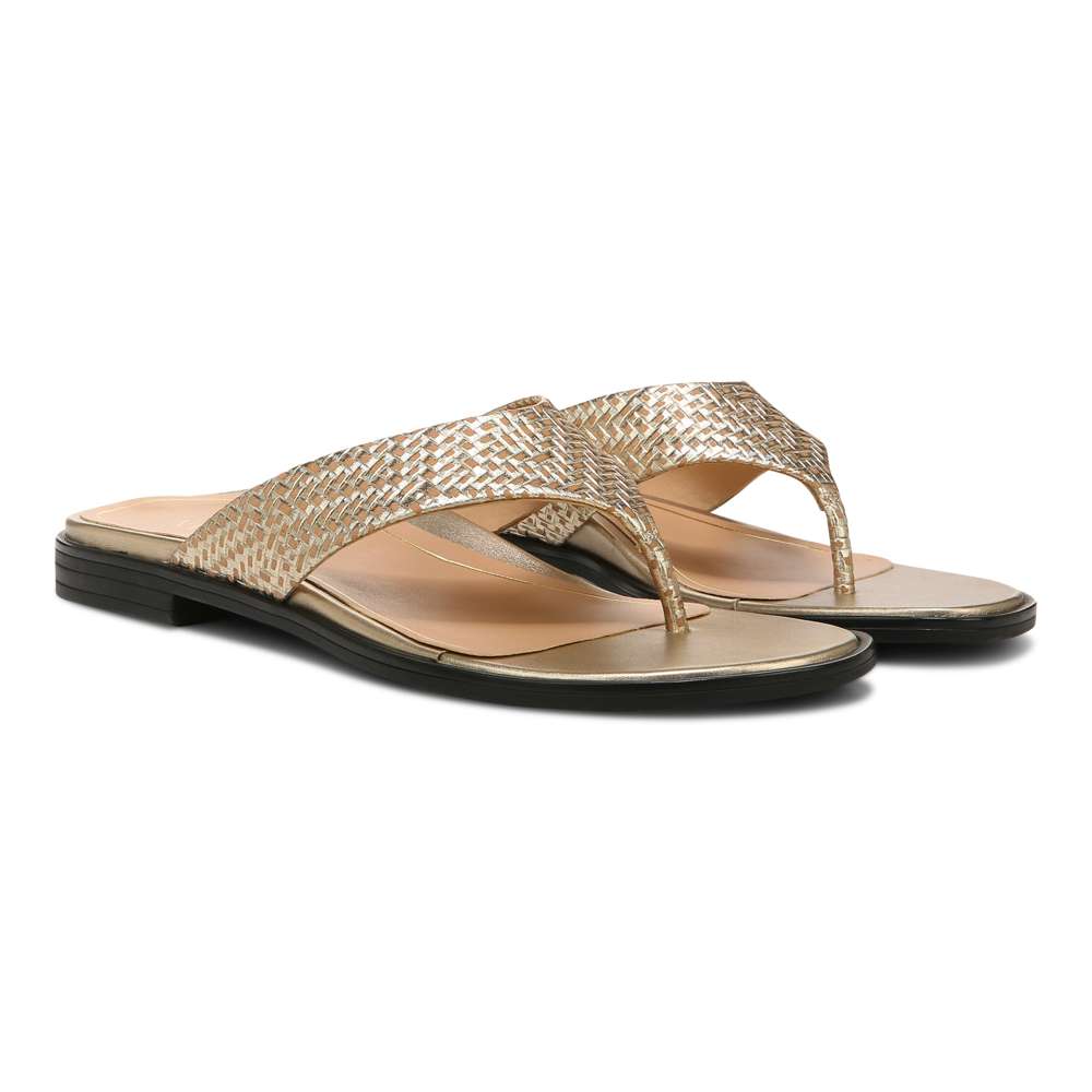 Agave Toe Post Sandal - Gold - Image 8