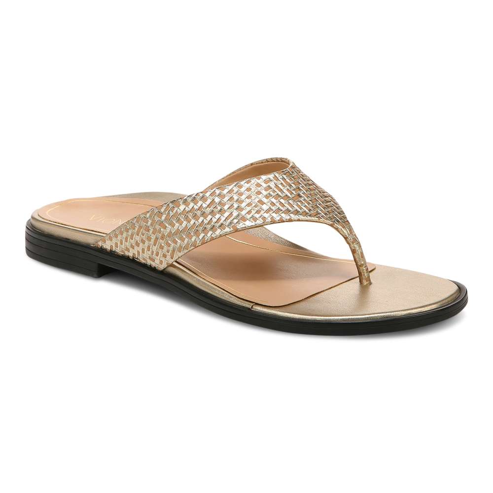 Agave Toe Post Sandal - Gold - Image 11
