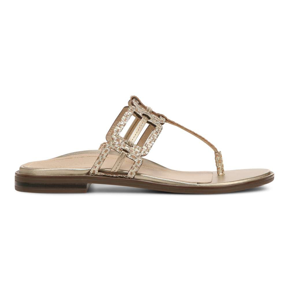 Alvana Toe Post Sandal - Gold - Image 2