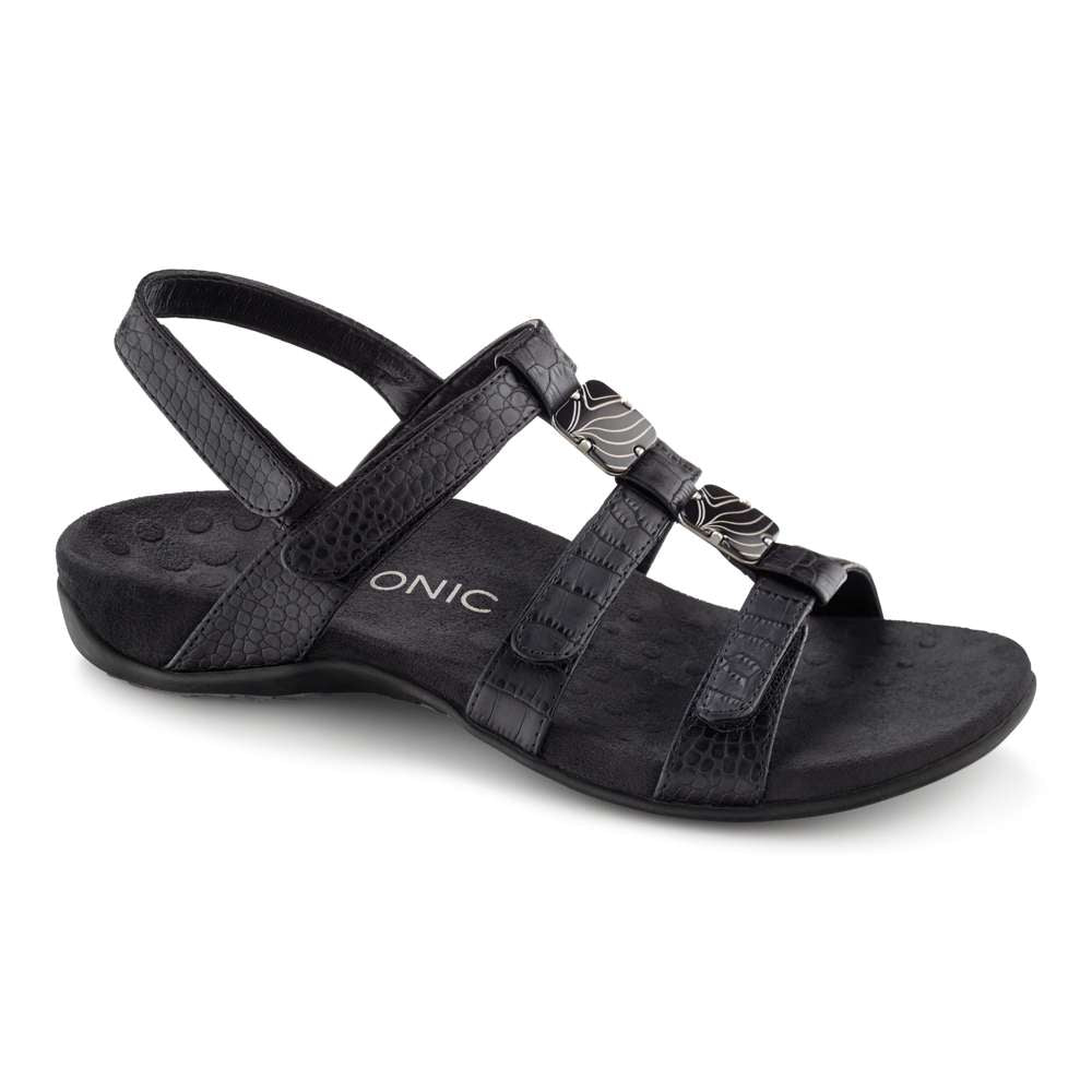 Amber Adjustable Sandal - Black - Image 14