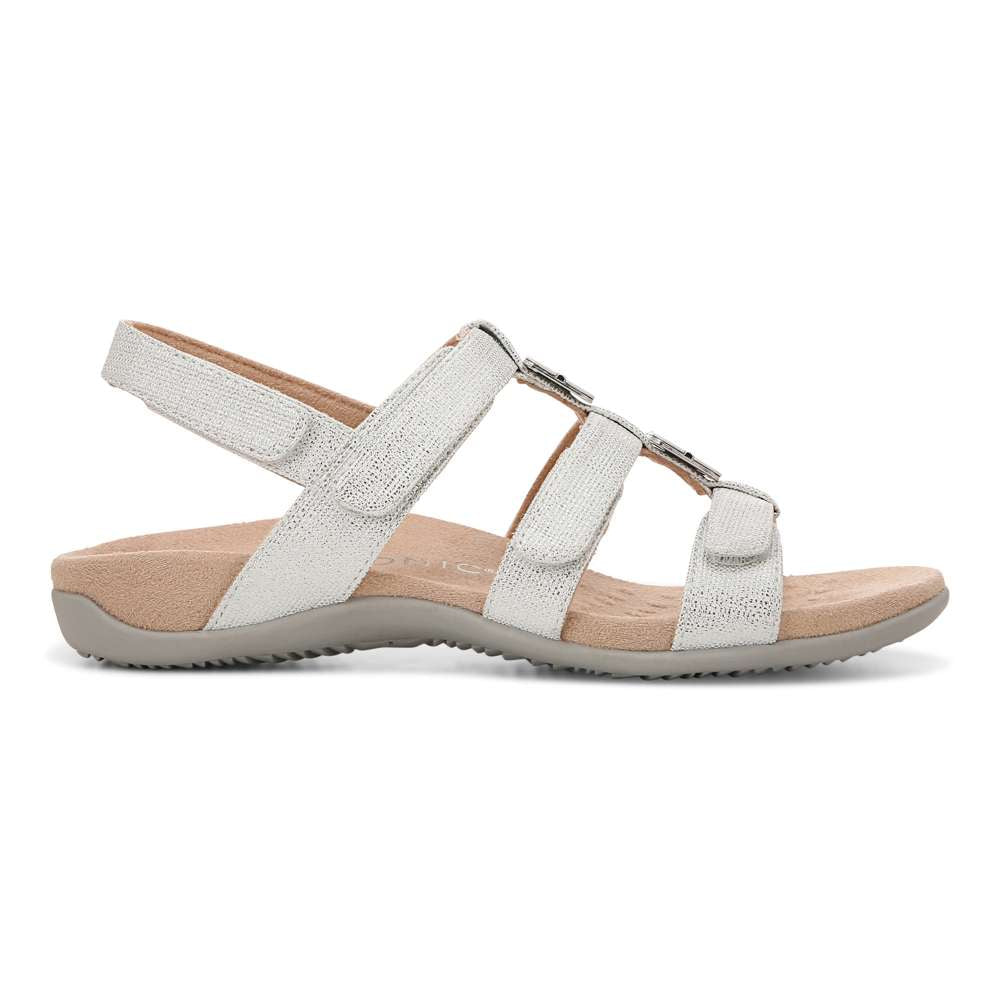 Amber Adjustable Sandal - Silver Metallic - Image 2