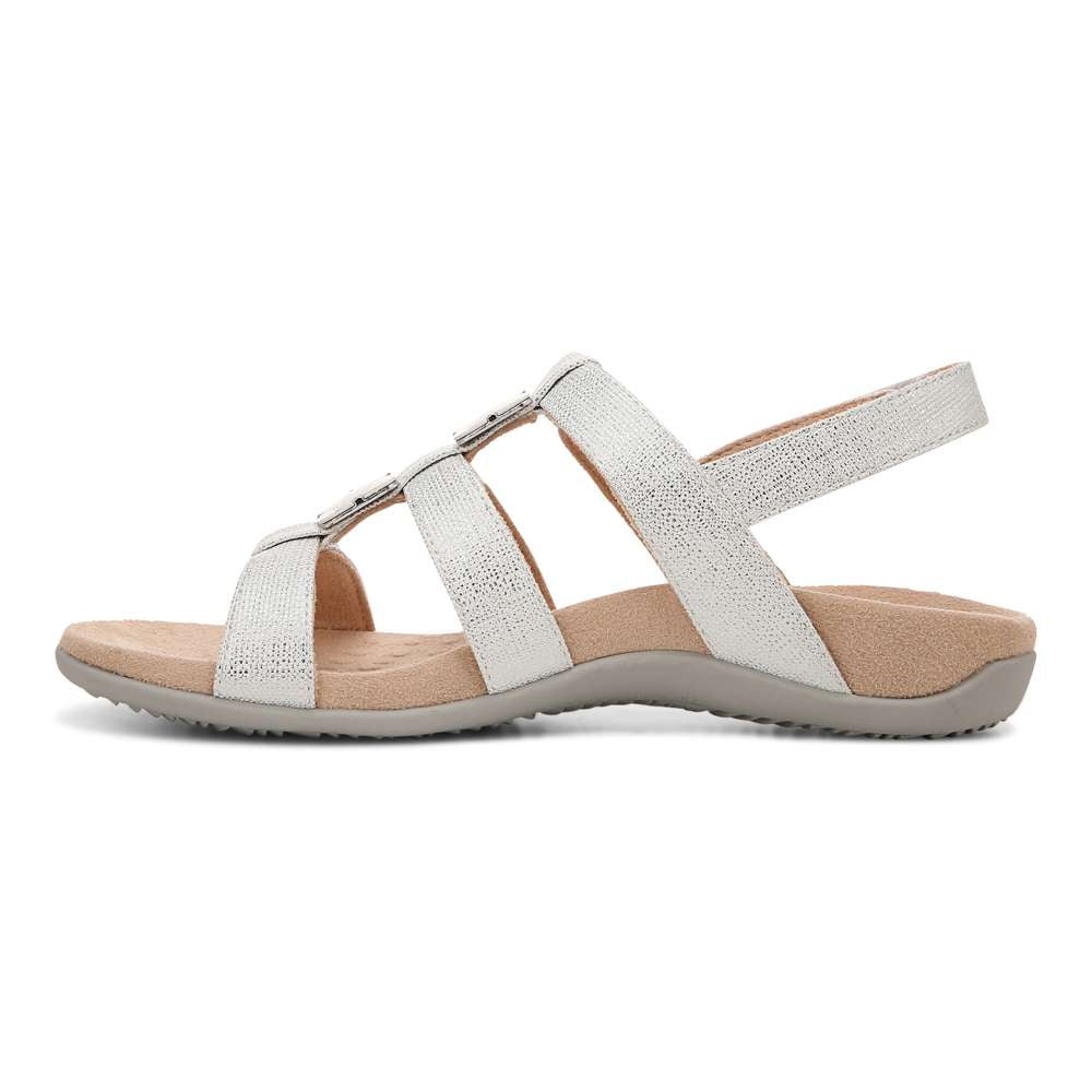 Amber Adjustable Sandal - Silver Metallic - Image 3