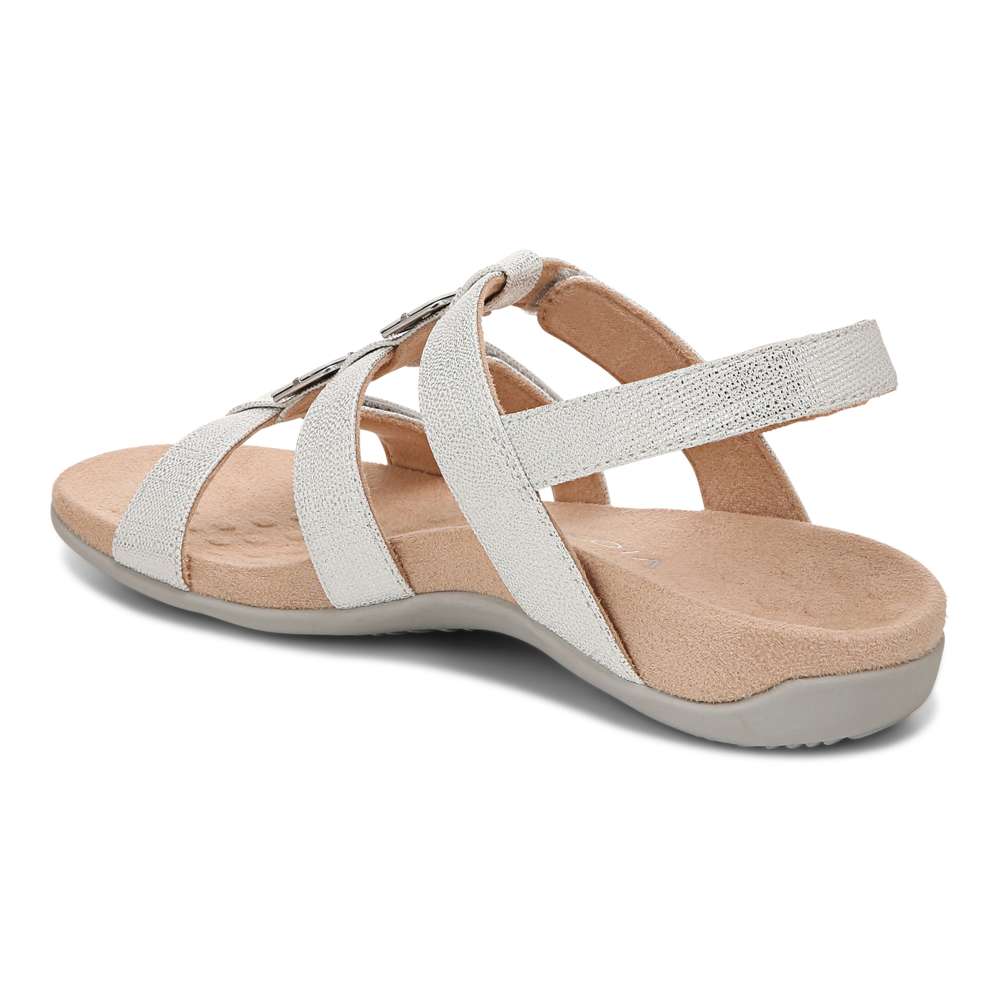 Amber Adjustable Sandal - Silver Metallic - Image 6