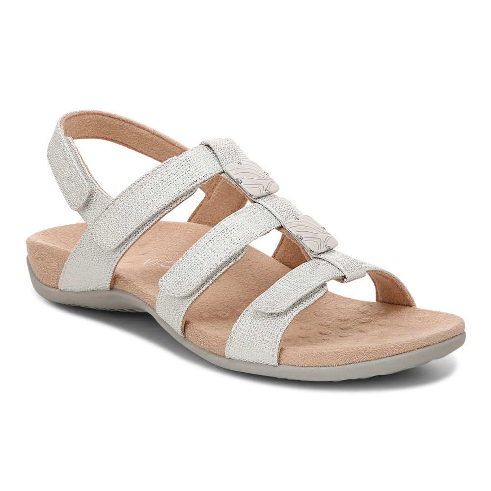 Amber Adjustable Sandal - Silver Metallic - Image 14