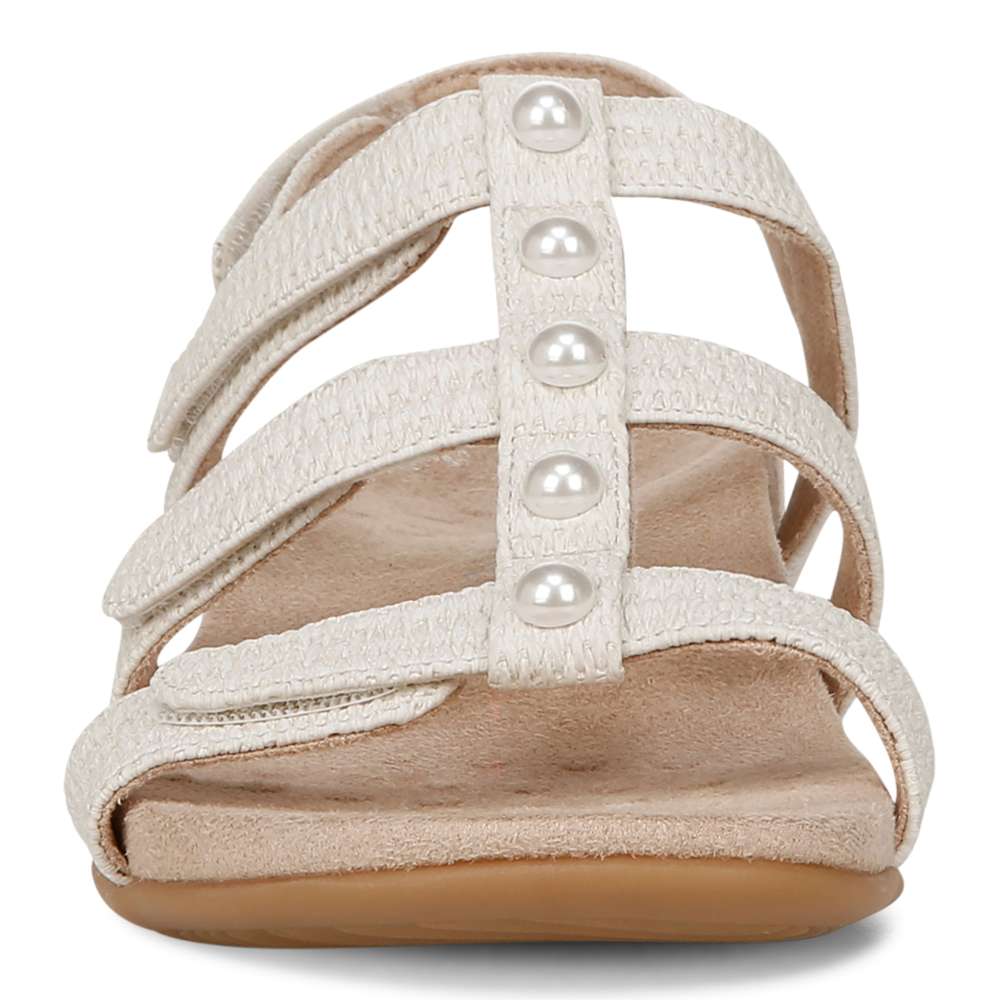 Amber Pearl Adjustable Sandal - Cream - Image 5