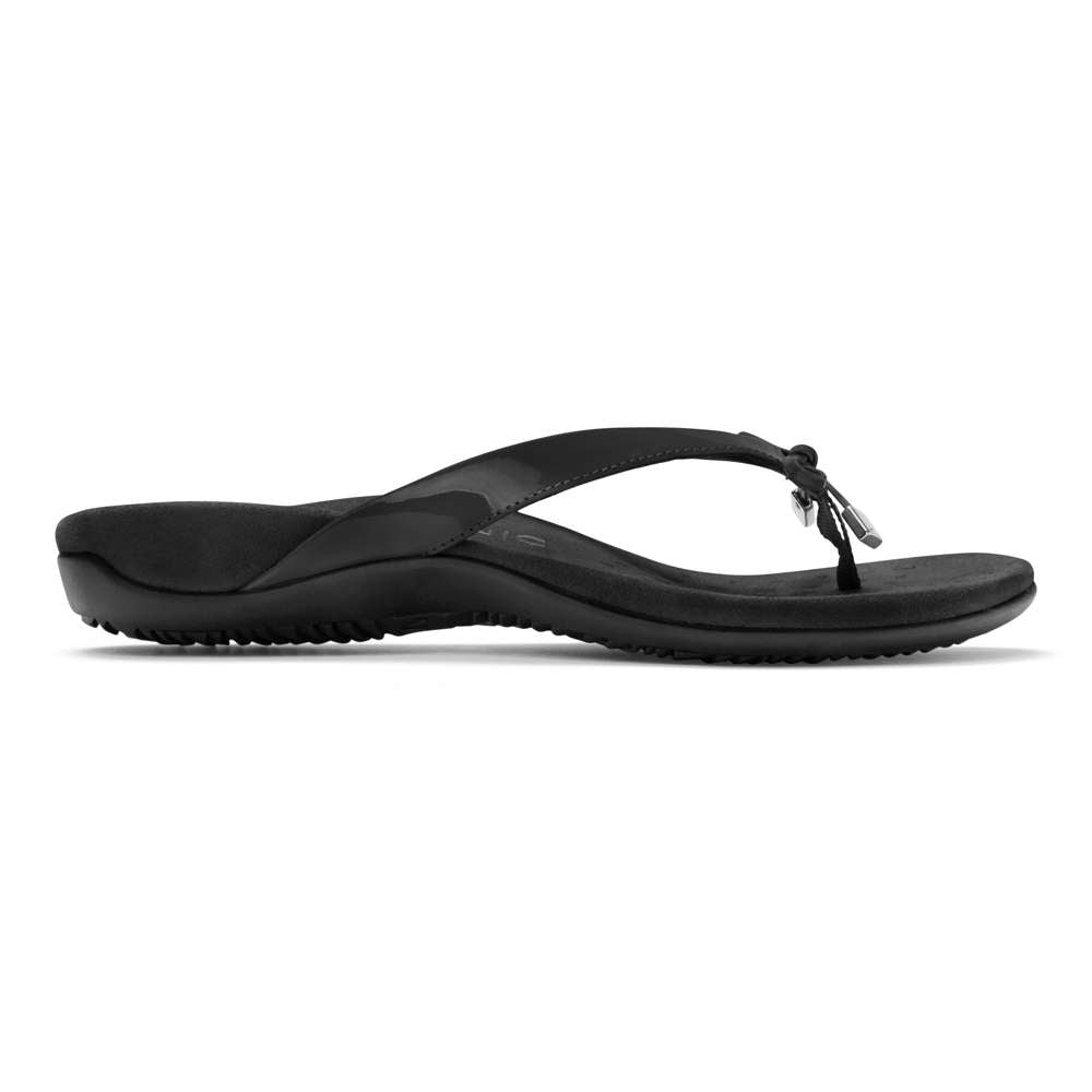 Bella Toe Post Sandal - Black - Image 2