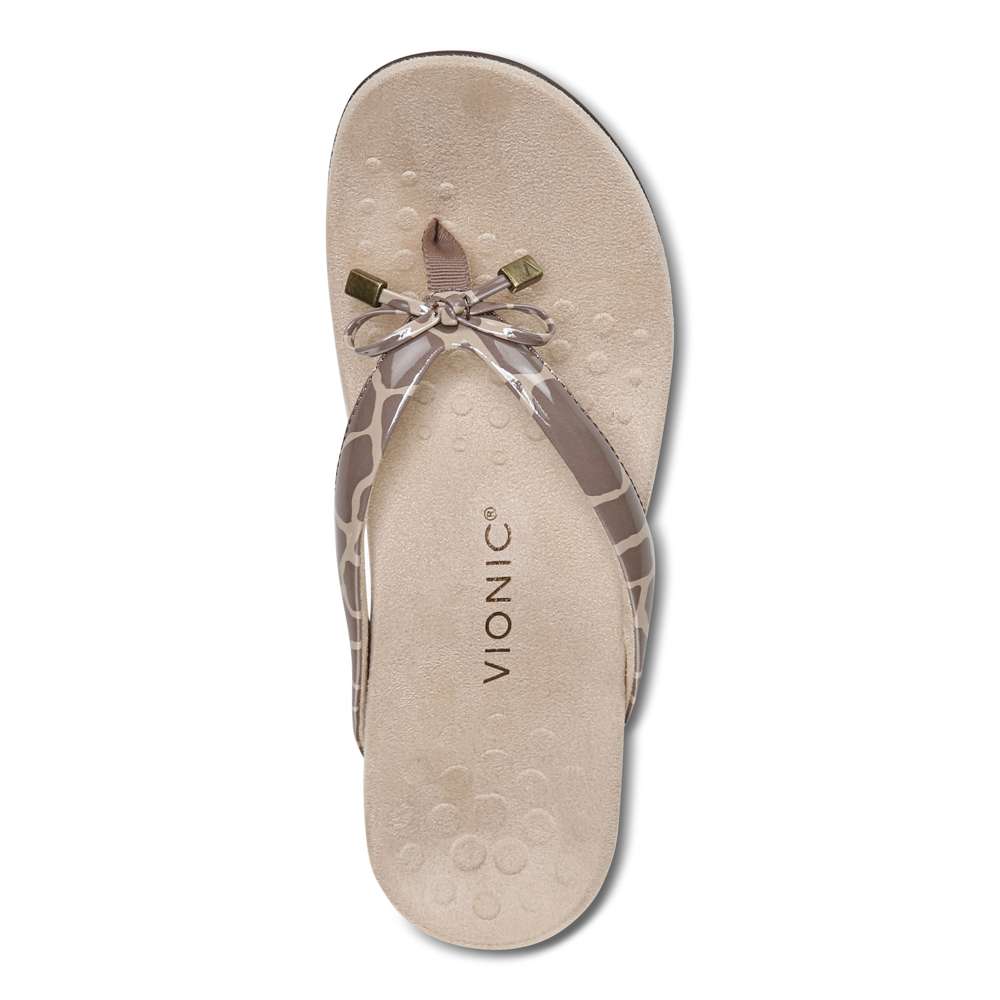 Bella Toe Post Sandal - Giraffe Brownie - Image 4