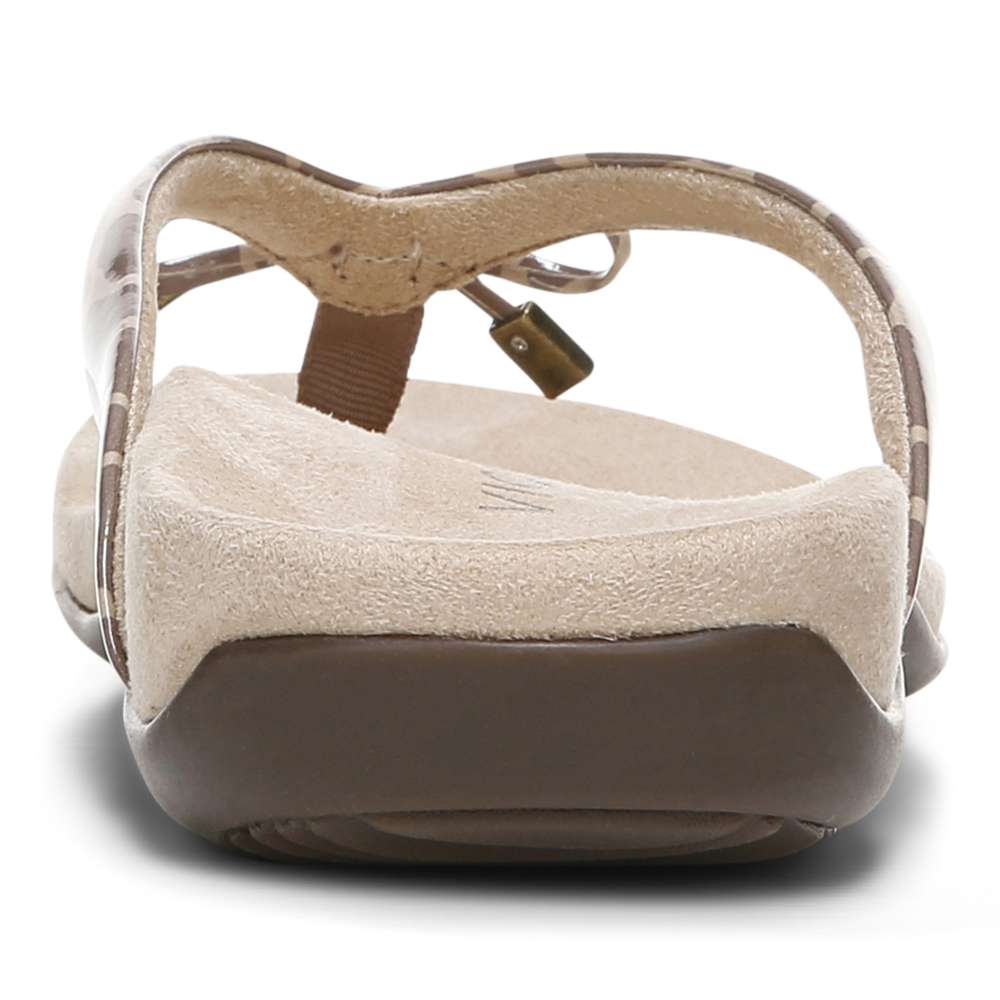 Bella Toe Post Sandal - Giraffe Brownie - Image 6