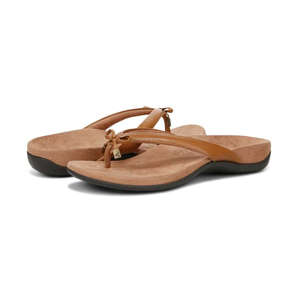 Bella Toe Post Sandal - Light Brown - Image 6