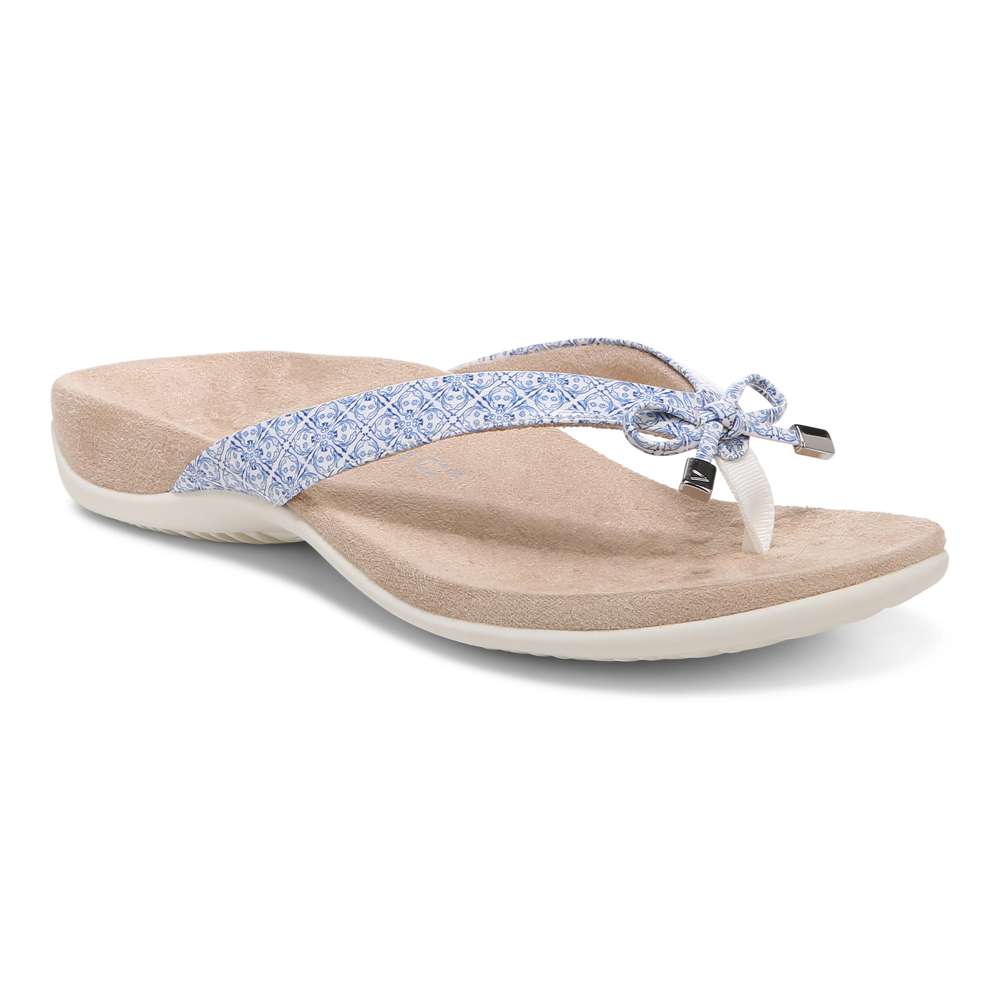 Bella Toe Post Sandal - White Tile - Image 10