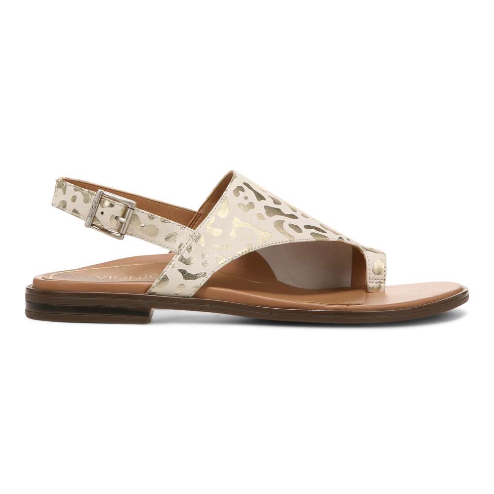 Ella Sandal - White Leopard - Image 2