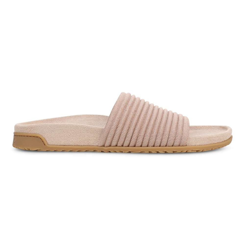 Evie Knit Slide - Tan/Gold - Image 2