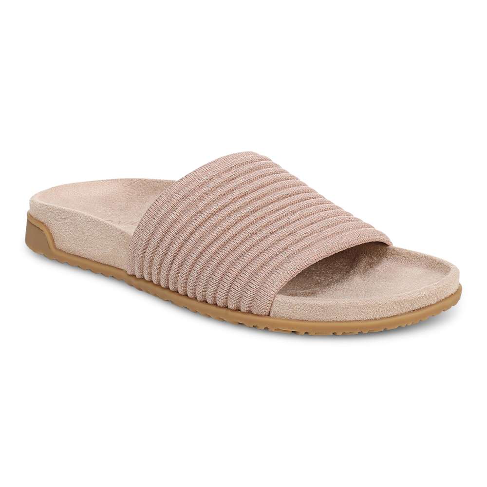 Evie Knit Slide - Tan/Gold - Image 12