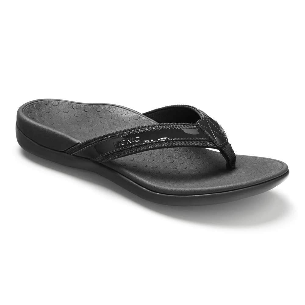 Islander Toe Post Sandal - Black - Image 12