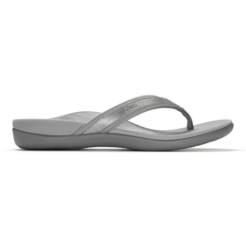 Islander Toe Post Sandal - Pewter - Image 2