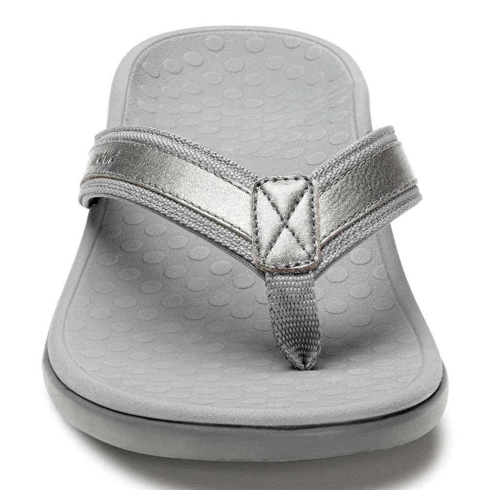 Islander Toe Post Sandal - Pewter - Image 5