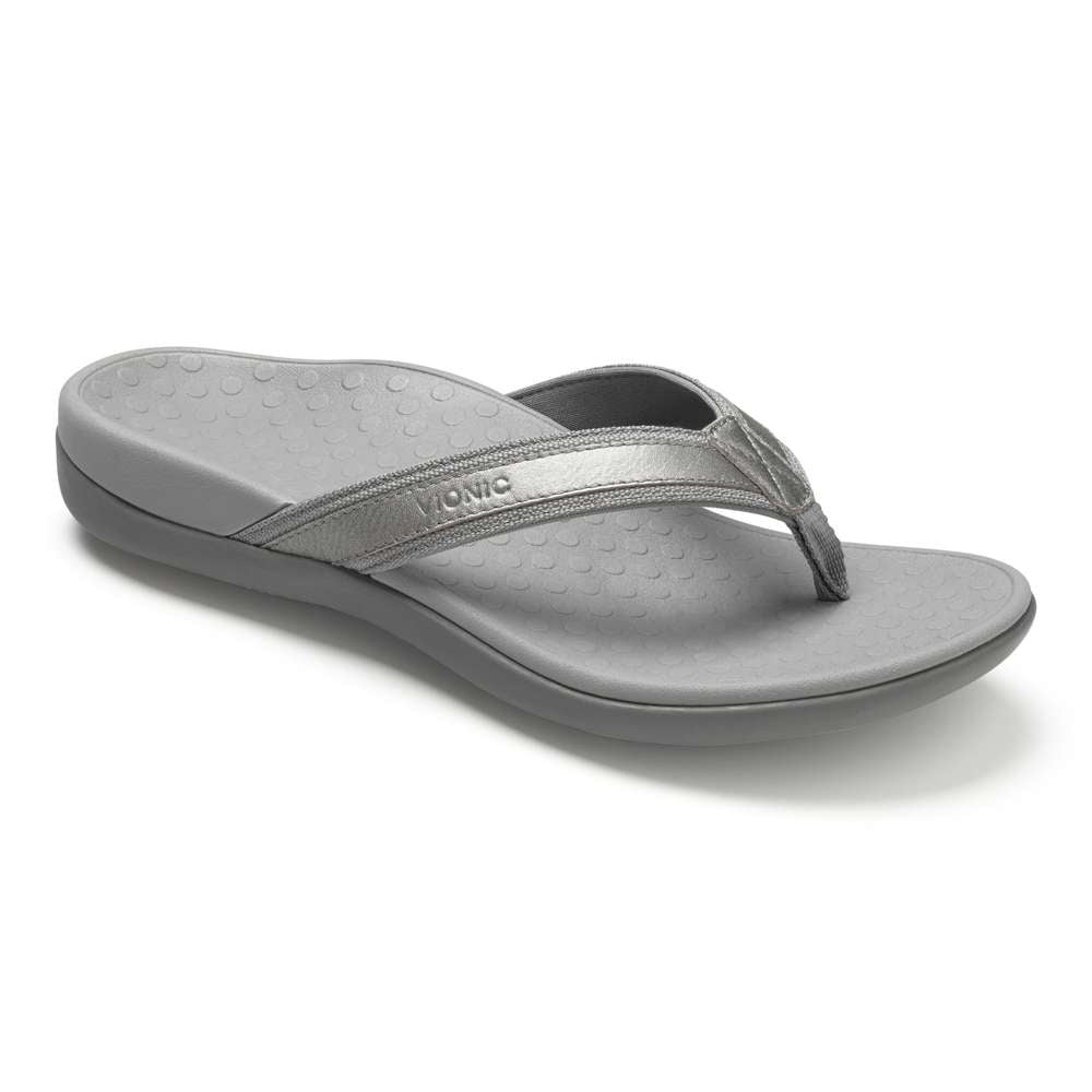 Islander Toe Post Sandal - Pewter - Image 14