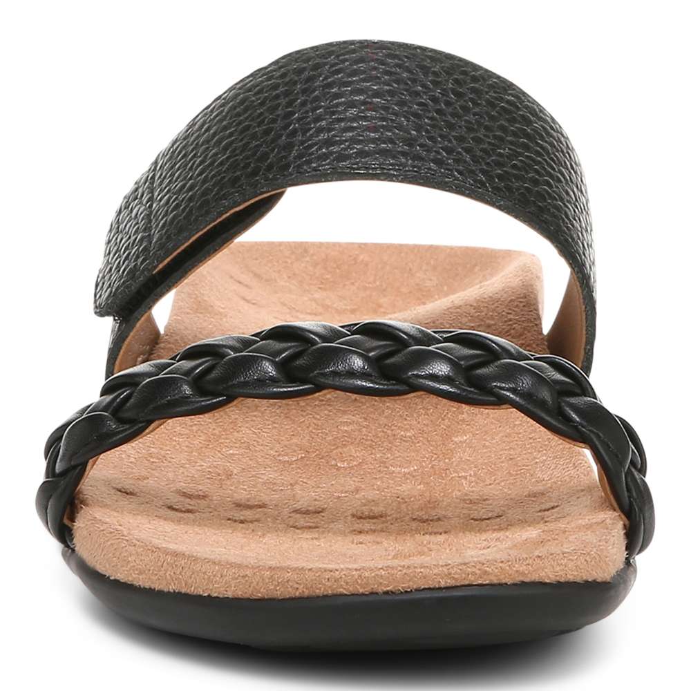 Jeanne Slide - Black Leather - Image 5