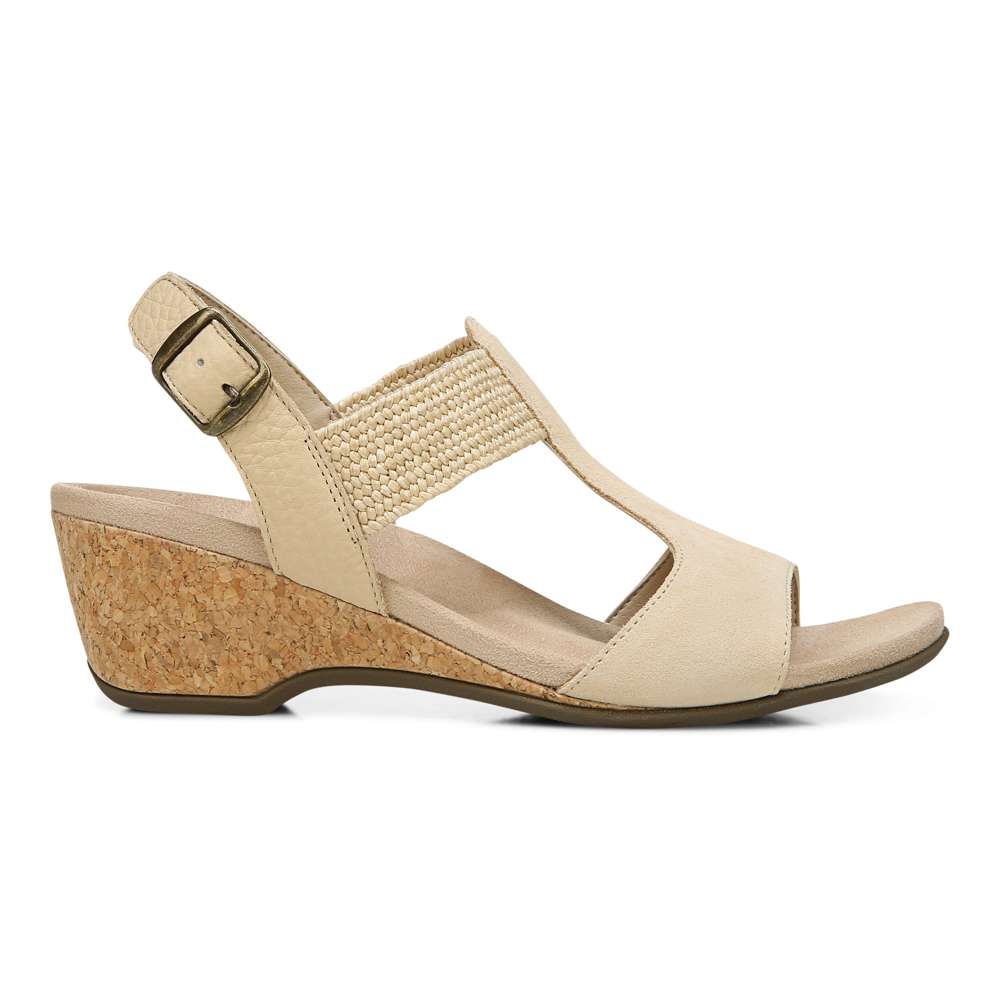 Kaytie Wedge Sandal - Semolina - Image 2