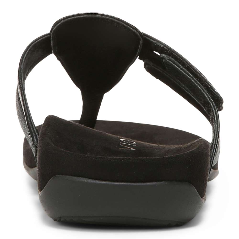 Karley Toe Post Sandal - Black Wavy - Image 8