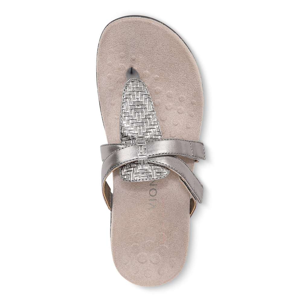 Karley Toe Post Sandal - Silver - Image 4