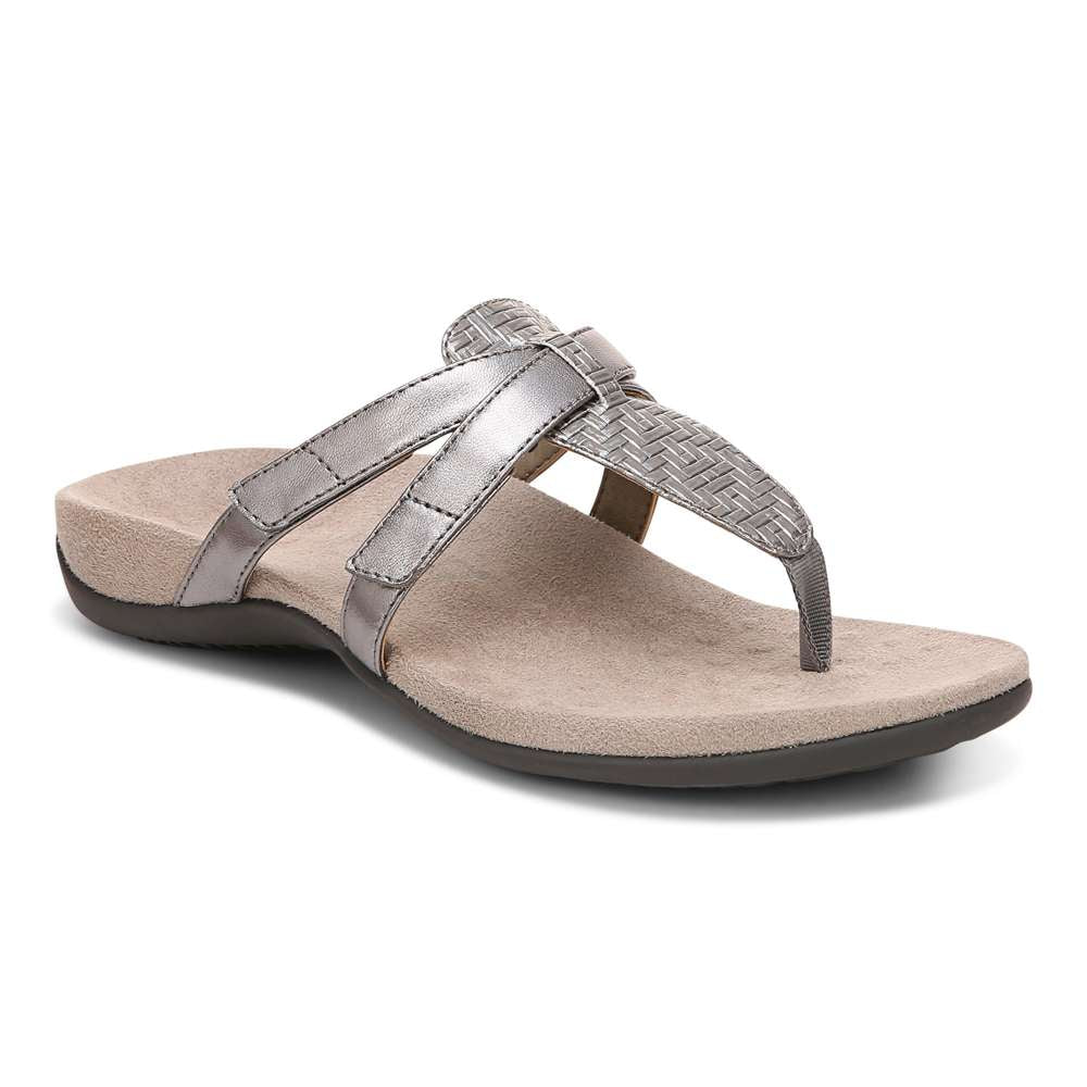 Karley Toe Post Sandal - Silver - Image 12