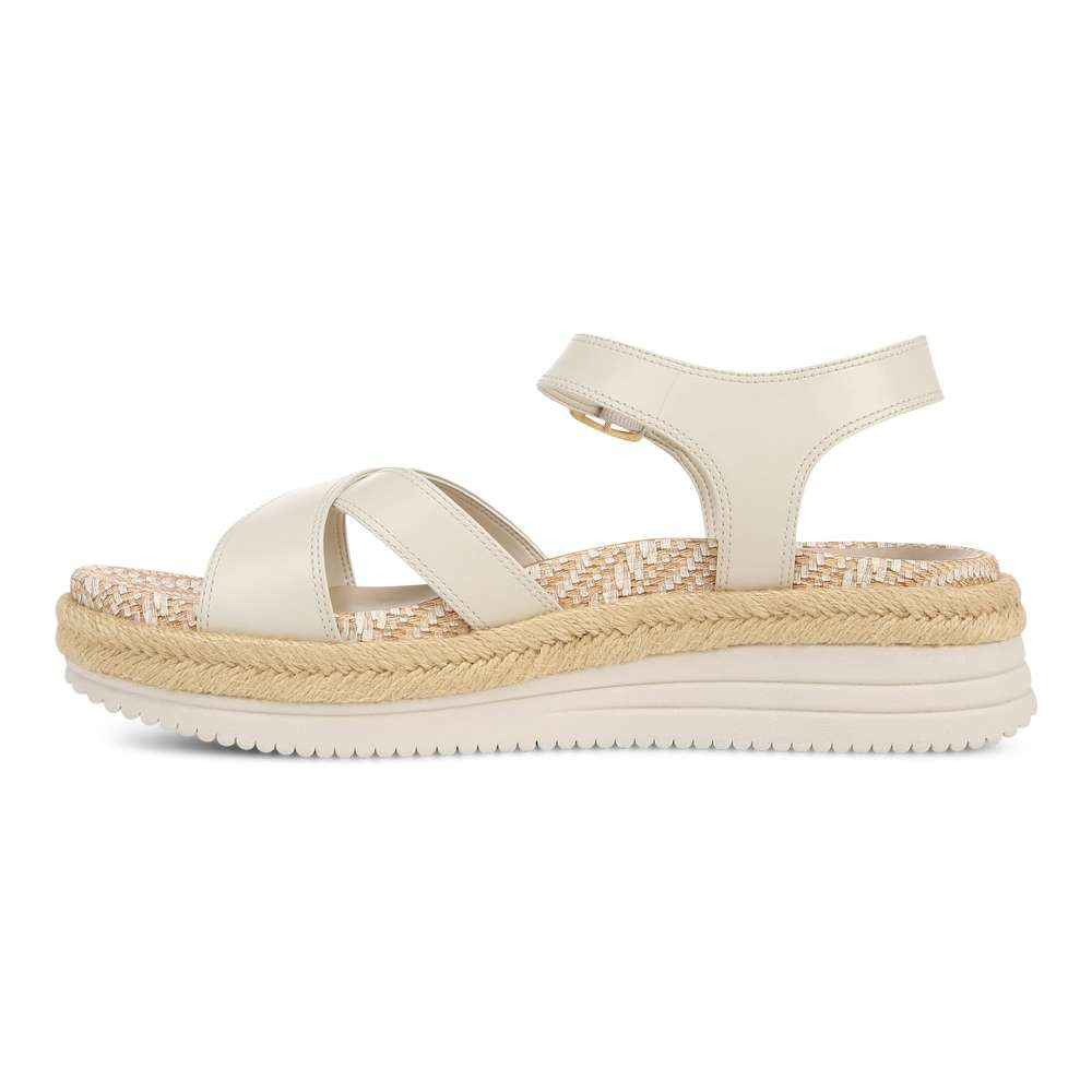 Mar Platform Sandal - Cream Leather - Image 3