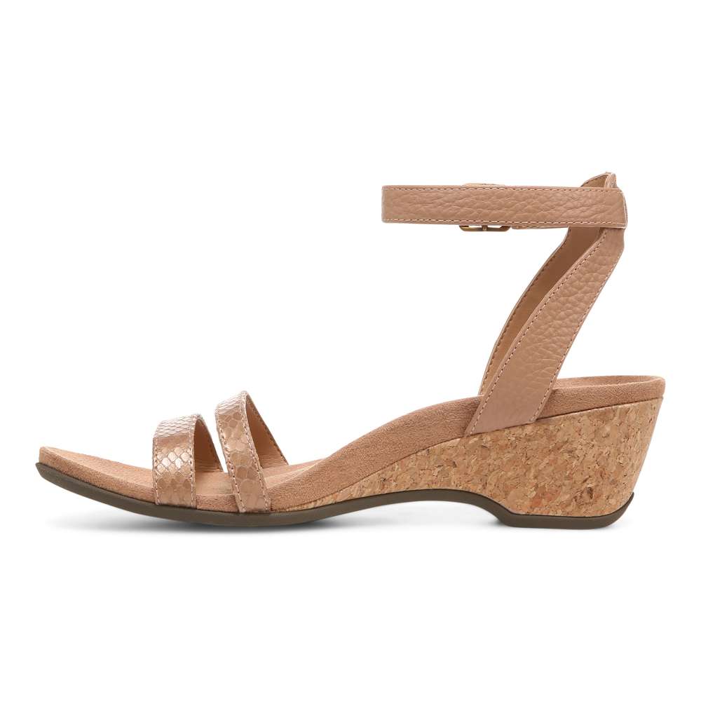 Orlanda Wedge Sandal - Macaroon Pearl Snake - Image 3
