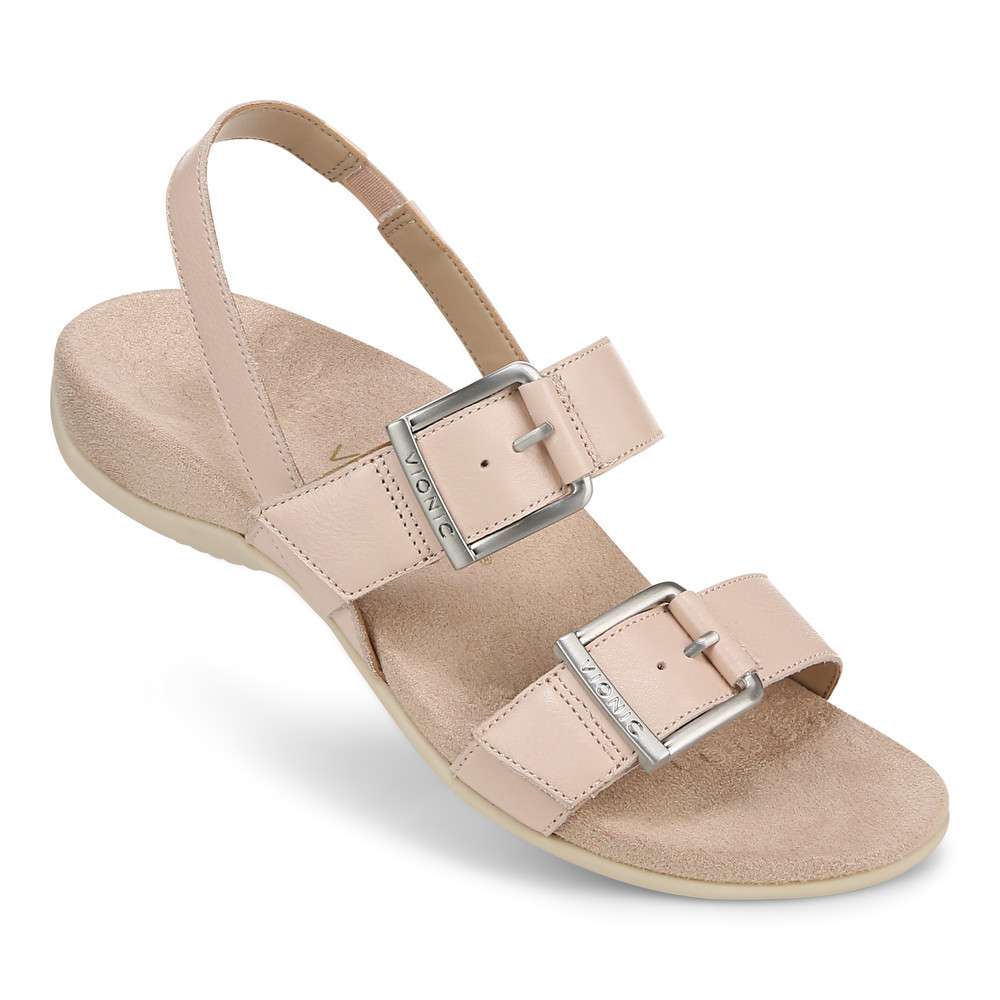 Reese Back Strap Sandal - Cameo Rose - Image 6