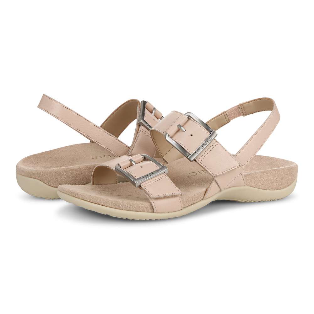 Reese Back Strap Sandal - Cameo Rose - Image 9
