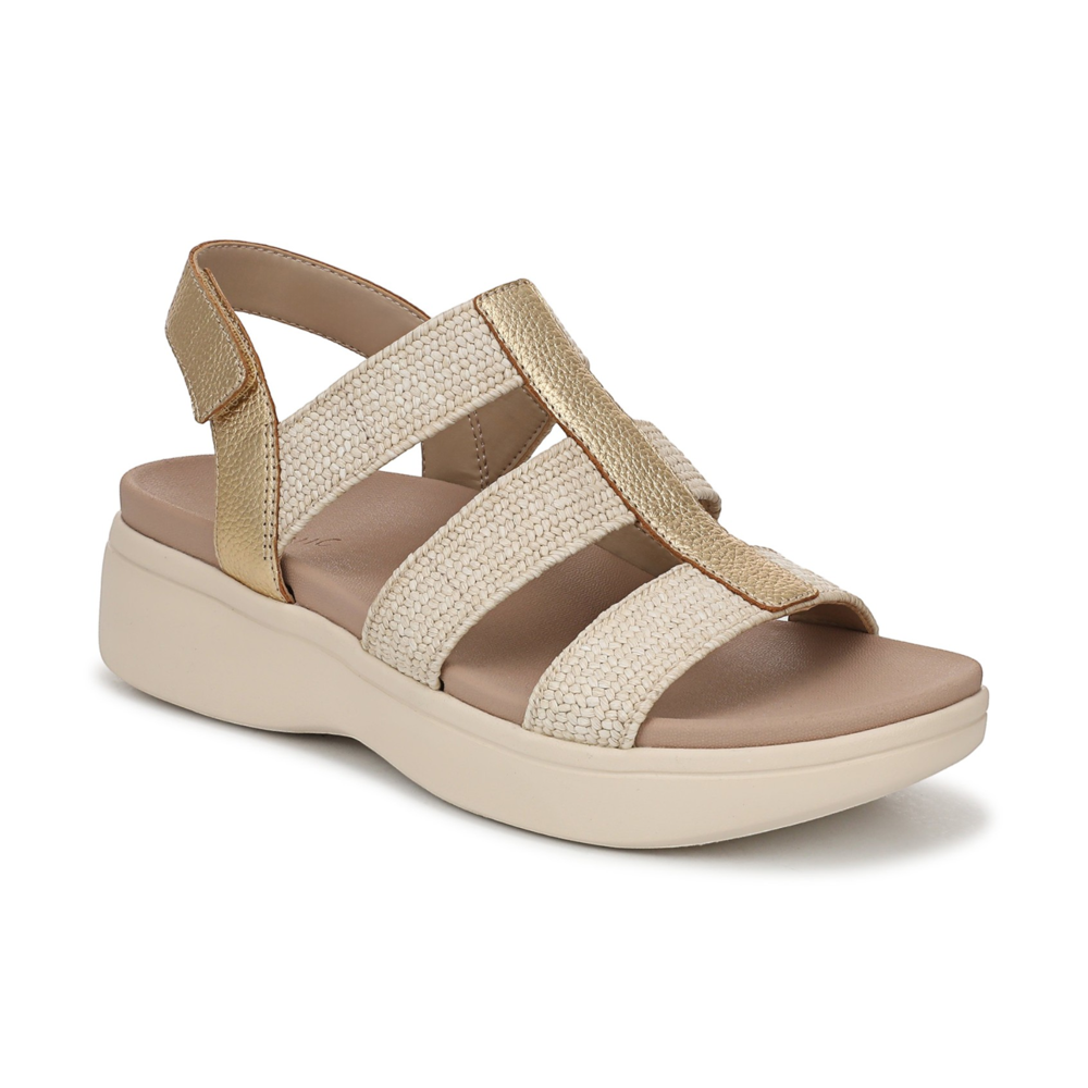 Sabrina Flatform Sandal - Gold Leather - Image 7