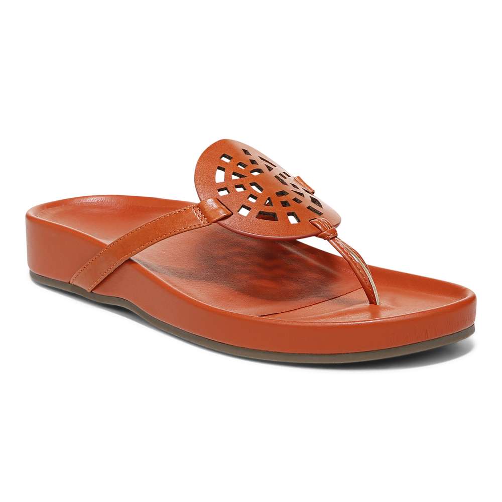 Solari Toe Post Sandal - Clay - Image 16