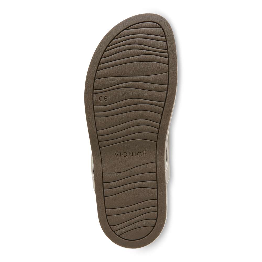 Solari Toe Post Sandal - Cream - Image 7