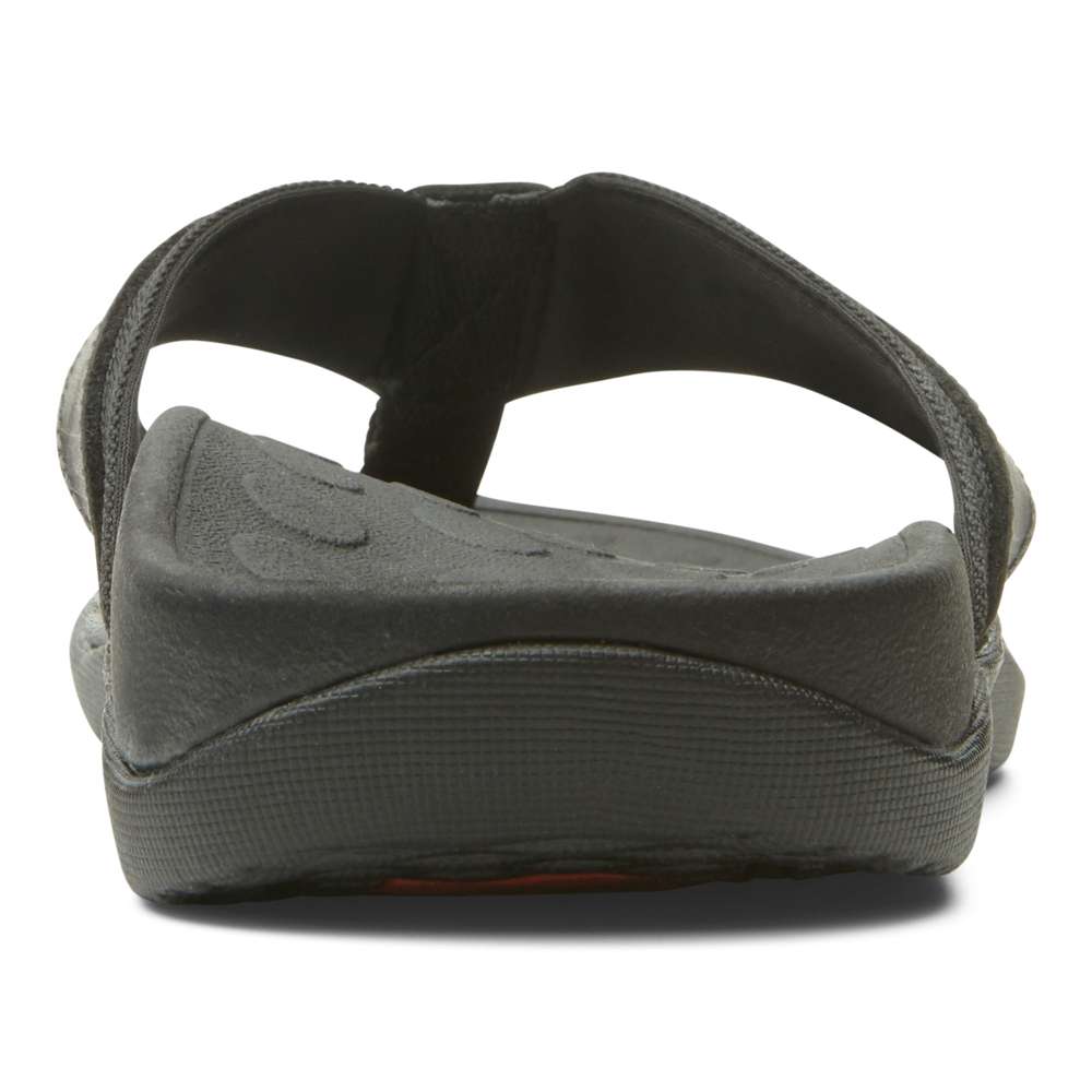 Men's Tide Toe Post Sandal - Black - Image 5