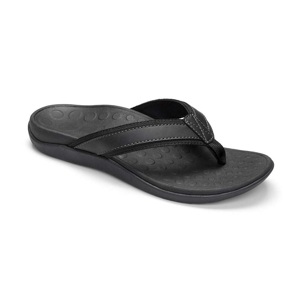 Men's Tide Toe Post Sandal - Black - Image 9