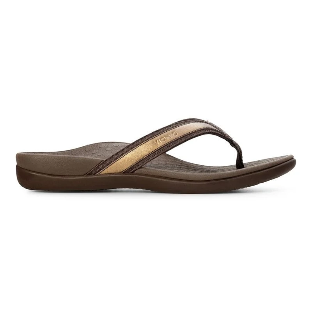 Tide Women's Toe Post Sandal - Bronze Metallic - Image 2