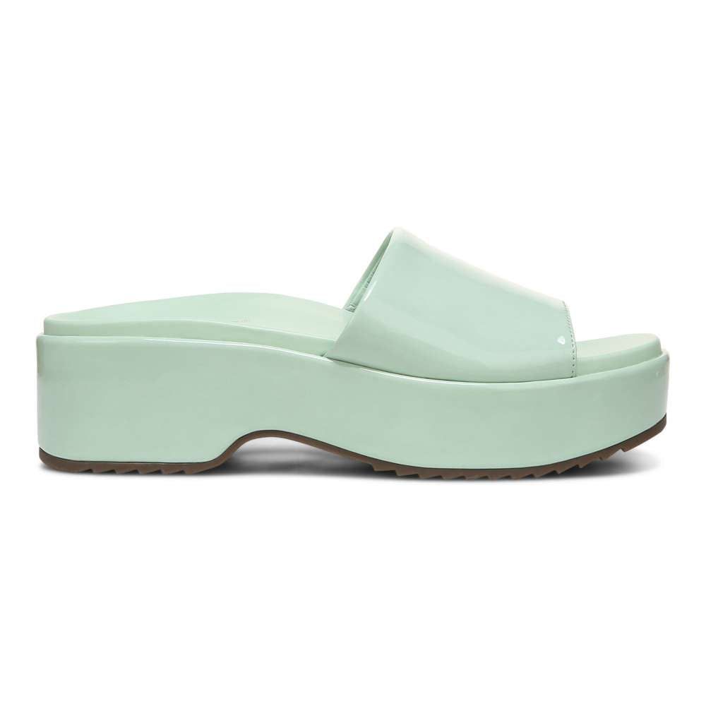 Trista Flatform Slide - Menta Patent - Image 2